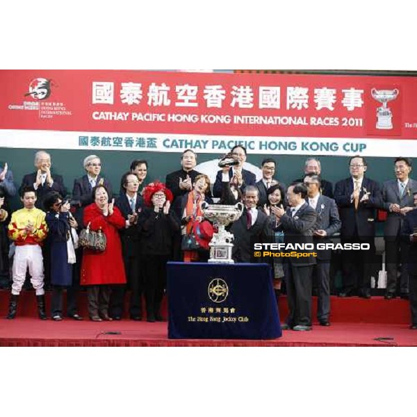 M.Chadwick on California Memory wins the Cathay Pacific Hong Cup Hong Kong, 11th dec. 2011 ph.Stefano Grasso
