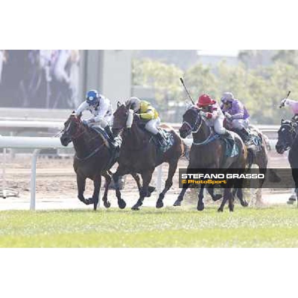 Brett Prebble on Lucky Nine wins the Cathay Pacific Hong Sprint Hong Kong, 11th dec. 2011 ph.Stefano Grasso