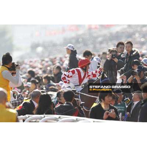 Brett Prebble on Lucky Nine wins the Cathay Pacific Hong Sprint Hong Kong, 11th dec. 2011 ph.Stefano Grasso