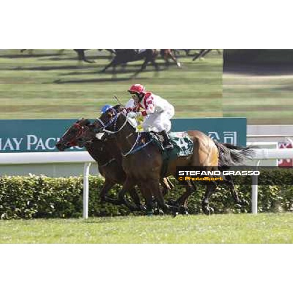 Brett Prebble on Lucky Nine wins the Cathay Pacific Hong Sprint Hong Kong, 11th dec. 2011 ph.Stefano Grasso