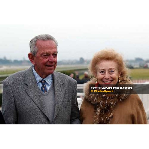 Elettra MArconi and Paolo Emilio Cavazza 54° Gran Corsa Siepi Roma -Capannelle february 15 2004 ph. Stefano Grasso