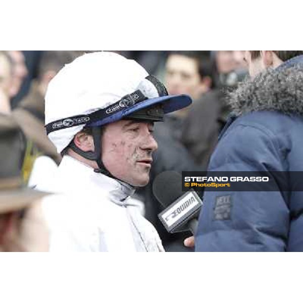 a portrait for Franck Nivard winner of the Prix du Luxembourg - Gr. III Paris - Vincennes, 28th january 2012 ph.Stefano Grasso