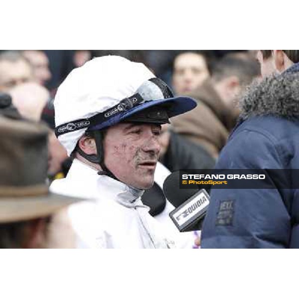a portrait for Franck Nivard winner of the Prix du Luxembourg - Gr. III Paris - Vincennes, 28th january 2012 ph.Stefano Grasso