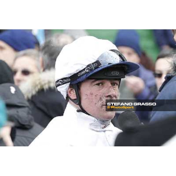 a portrait for Franck Nivard winner of the Prix du Luxembourg - Gr. III Paris - Vincennes, 28th january 2012 ph.Stefano Grasso