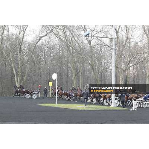91° Prix d\'Amérique Marionnaud - start Paris - Vincennes racecourse , 29th january 2012 ph.Stefano Grasso