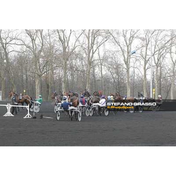91° Prix d\'Amérique Marionnaud - start Paris - Vincennes racecourse , 29th january 2012 ph.Stefano Grasso