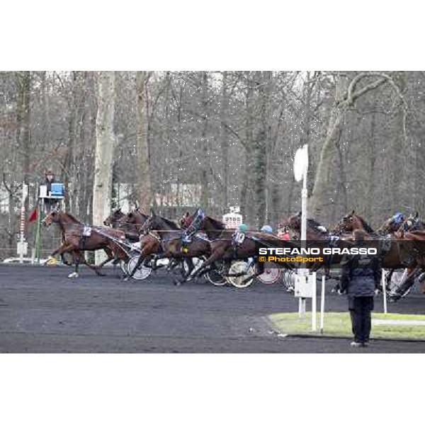91° Prix d\'Amérique Marionnaud - start Paris - Vincennes racecourse , 29th january 2012 ph.Stefano Grasso