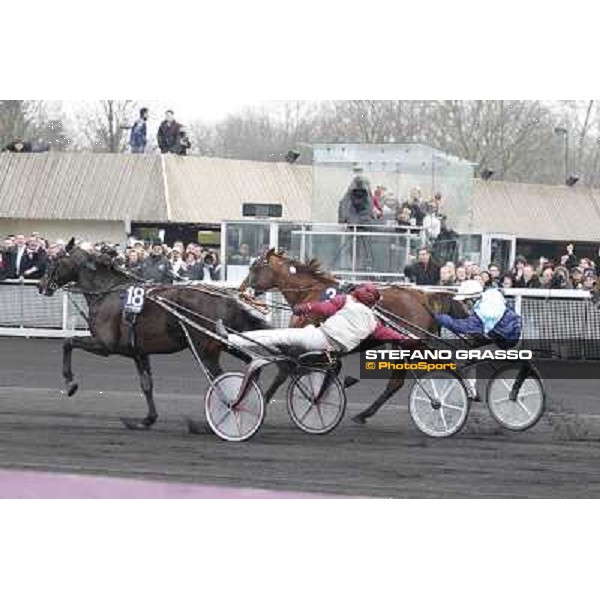 91° Prix d\'Amérique Marionnaud - Franck Nivard and Ready Cash, Eric Raffin and Roxane Griff Paris - Vincennes racecourse , 29th january 2012 ph.Stefano Grasso