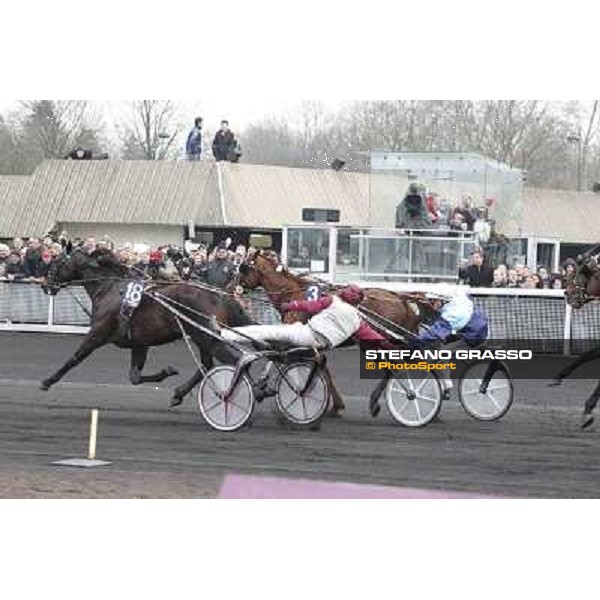 91° Prix d\'Amérique Marionnaud - Franck Nivard and Ready Cash, Eric Raffin and Roxane Griff Paris - Vincennes racecourse , 29th january 2012 ph.Stefano Grasso