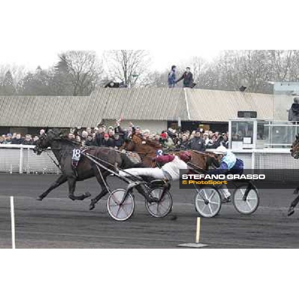 91° Prix d\'Amérique Marionnaud - Franck Nivard and Ready Cash, Eric Raffin and Roxane Griff Paris - Vincennes racecourse , 29th january 2012 ph.Stefano Grasso