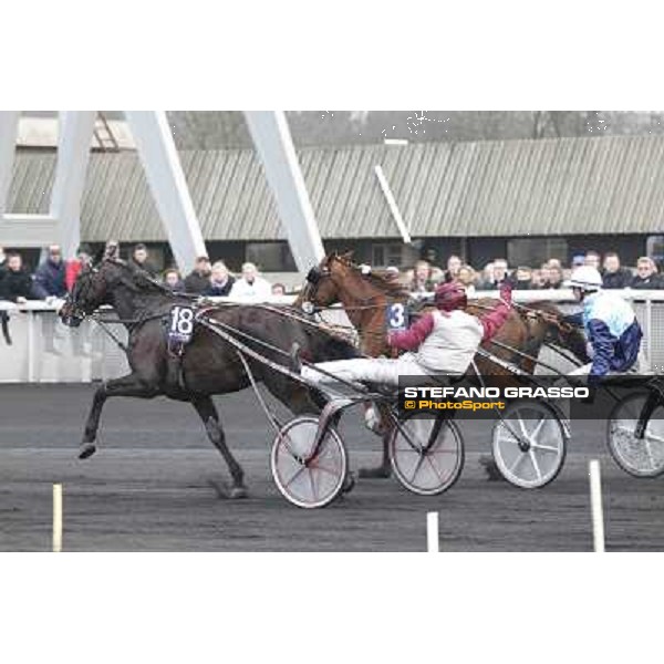 91° Prix d\'Amérique Marionnaud - Franck Nivard and Ready Cash, Eric Raffin and Roxane Griff Paris - Vincennes racecourse , 29th january 2012 ph.Stefano Grasso