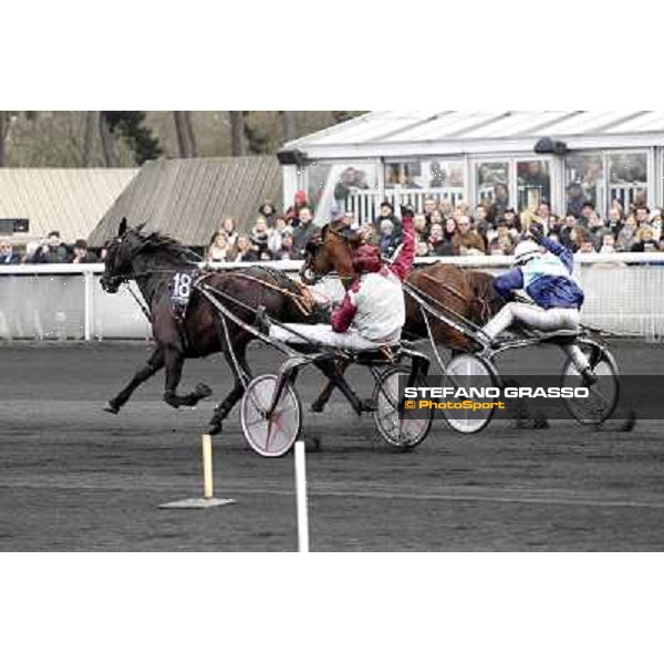91° Prix d\'Amérique Marionnaud - Franck Nivard and Ready Cash, Eric Raffin and Roxane Griff Paris - Vincennes racecourse , 29th january 2012 ph.Stefano Grasso