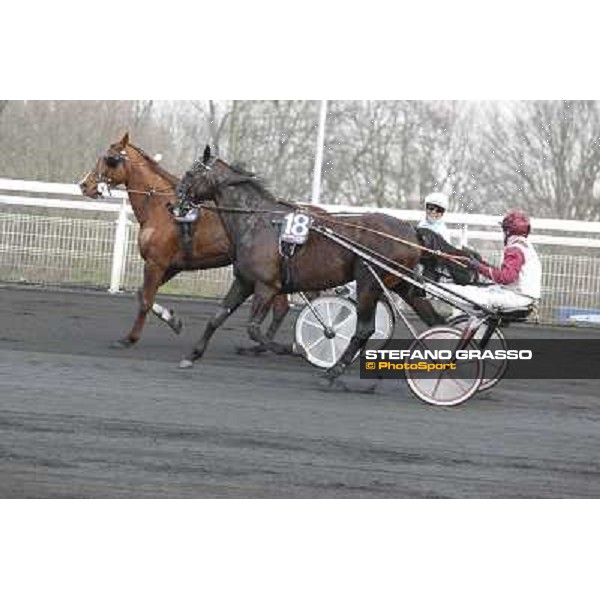 91° Prix d\'Amérique Marionnaud - Franck Nivard and Ready Cash, Eric Raffin and Roxane Griff Paris - Vincennes racecourse , 29th january 2012 ph.Stefano Grasso