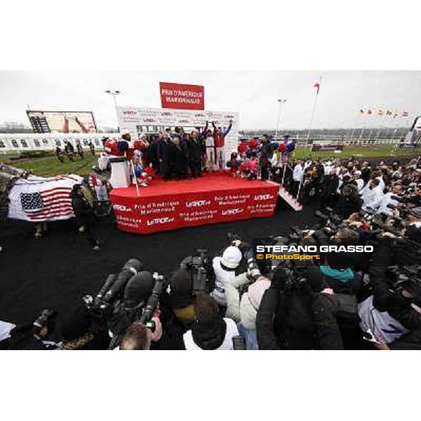 91° Prix d\'Amérique Marionnaud - prize giving ceremony Paris - Vincennes racecourse , 29th january 2012 ph.Stefano Grasso