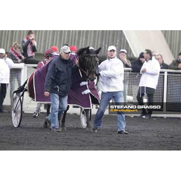 91° Prix d\'Amérique Marionnaud - Franck Nivard and Ready Cash Paris - Vincennes racecourse , 29th january 2012 ph.Stefano Grasso