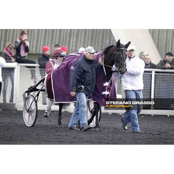 91° Prix d\'Amérique Marionnaud - Franck Nivard and Ready Cash Paris - Vincennes racecourse , 29th january 2012 ph.Stefano Grasso