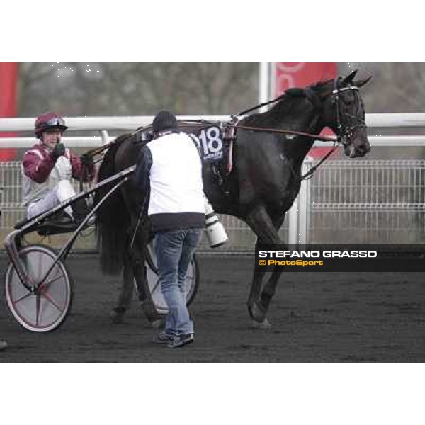91° Prix d\'Amérique Marionnaud - Franck Nivard and Ready Cash Paris - Vincennes racecourse , 29th january 2012 ph.Stefano Grasso