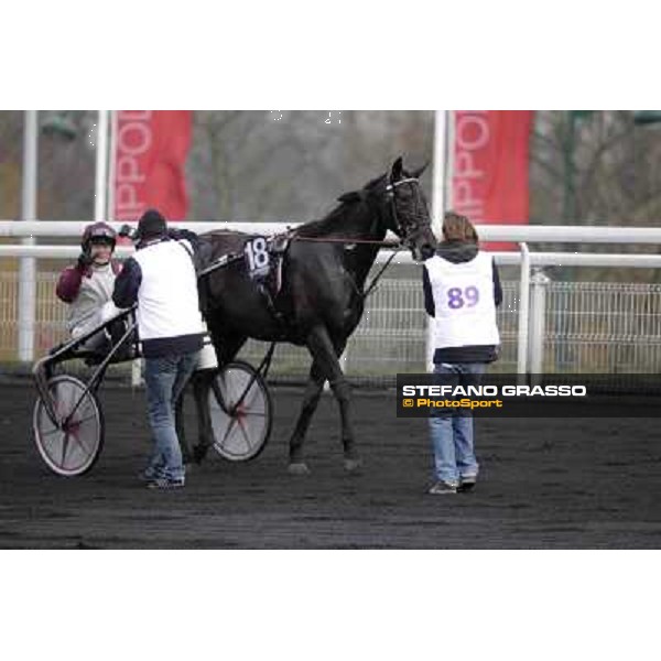 91° Prix d\'Amérique Marionnaud - Franck Nivard and Ready Cash Paris - Vincennes racecourse , 29th january 2012 ph.Stefano Grasso