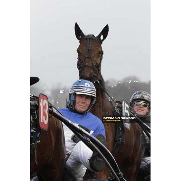 Erik Bondo, Lisa America and Jerry Riordan Paris - Vincennes racecourse , 29th january 2012 ph.Stefano Grasso