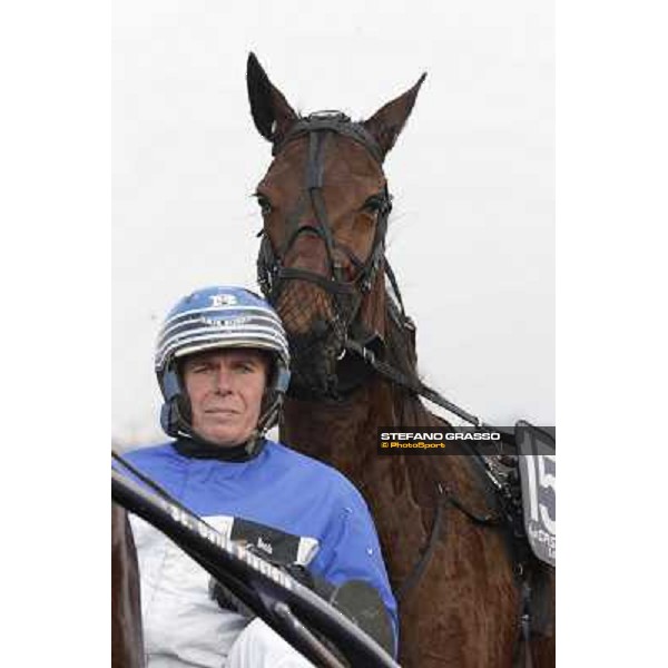 Erik Bondo and Lisa America Paris - Vincennes racecourse , 29th january 2012 ph.Stefano Grasso