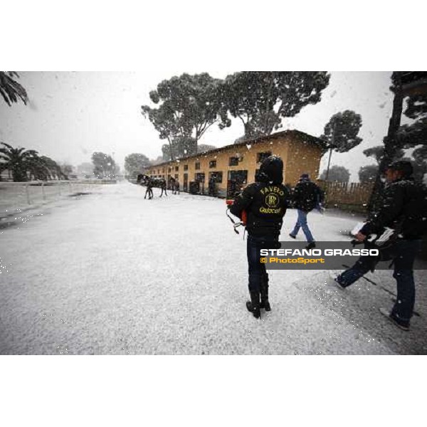 Rome Capannelle racecourse - Races cancelled ! Rome, 11th febr. 2012 ph.Stefano Grasso