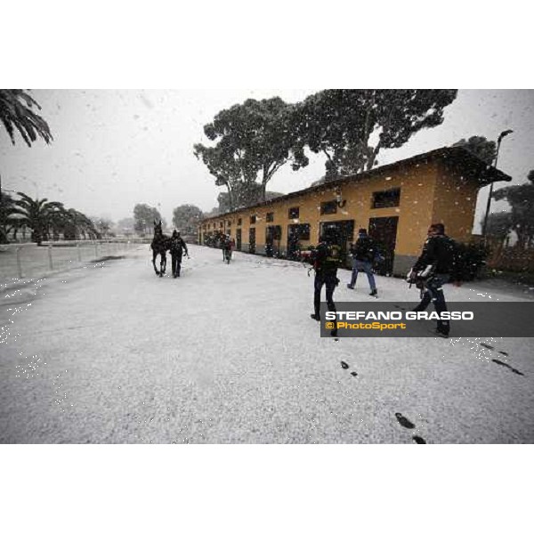 Rome Capannelle racecourse - Races cancelled ! Rome, 11th febr. 2012 ph.Stefano Grasso