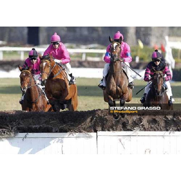 Raffaele Romano with Alba Reale wins the 123° Grande Steeple-Chase di Roma - Mem.Gen.Mario Argenton Rome, 13th febr. 2012 ph.Stefano Grasso