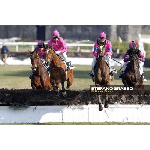 Raffaele Romano with Alba Reale wins the 123° Grande Steeple-Chase di Roma - Mem.Gen.Mario Argenton Rome, 13th febr. 2012 ph.Stefano Grasso