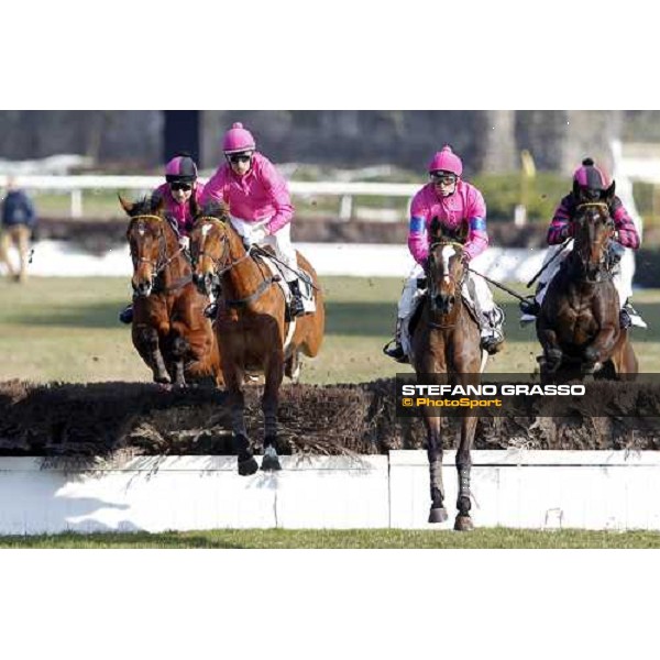 Raffaele Romano with Alba Reale wins the 123° Grande Steeple-Chase di Roma - Mem.Gen.Mario Argenton Rome, 13th febr. 2012 ph.Stefano Grasso