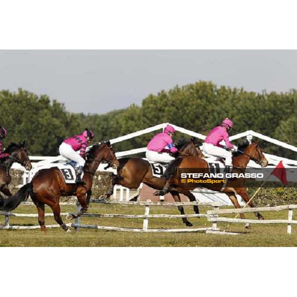 Raffaele Romano with Alba Reale wins the 123° Grande Steeple-Chase di Roma - Mem.Gen.Mario Argenton Rome, 13th febr. 2012 ph.Stefano Grasso