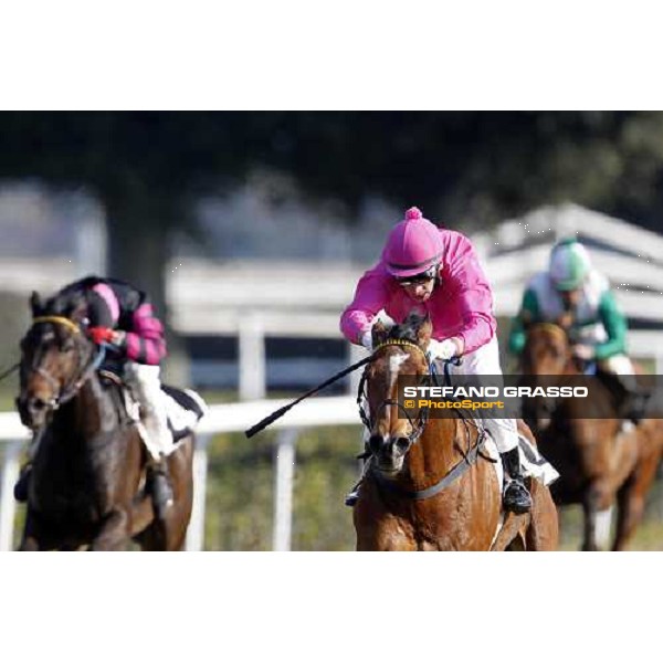 Raffaele Romano with Alba Reale wins the 123° Grande Steeple-Chase di Roma - Mem.Gen.Mario Argenton Rome, 13th febr. 2012 ph.Stefano Grasso
