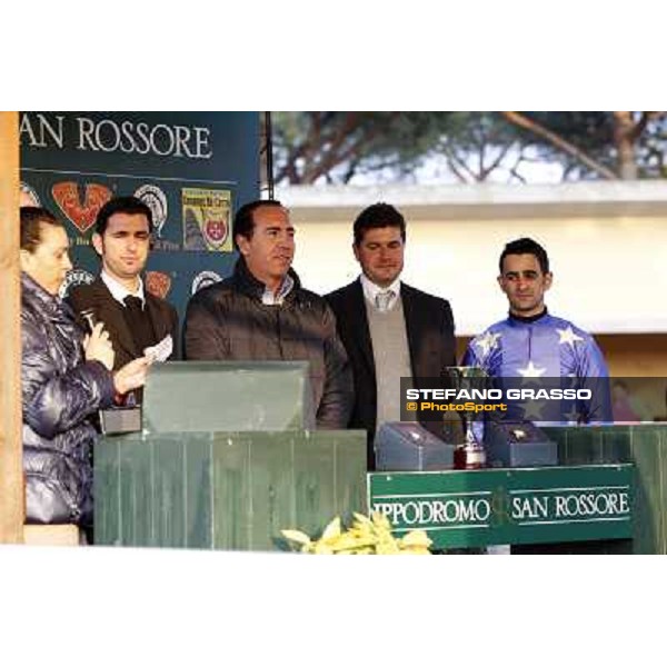 Prize giving for Cash Finance\'s connection after winning the Premio Andreina Pisa - San Rossore racecourse, 4th march 2012 ph.Stefano Grasso