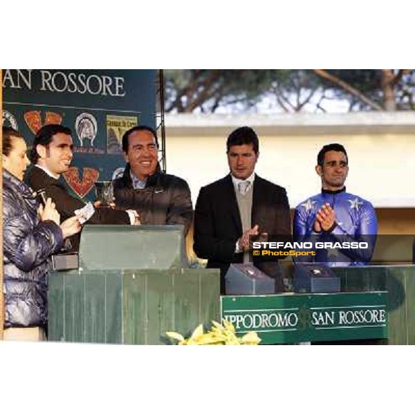 Prize giving for Cash Finance\'s connection after winning the Premio Andreina Pisa - San Rossore racecourse, 4th march 2012 ph.Stefano Grasso