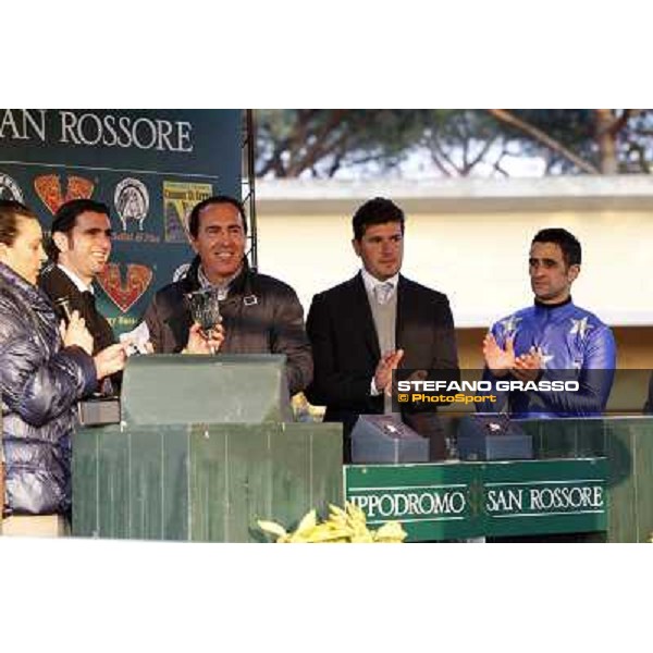 Prize giving for Cash Finance\'s connection after winning the Premio Andreina Pisa - San Rossore racecourse, 4th march 2012 ph.Stefano Grasso