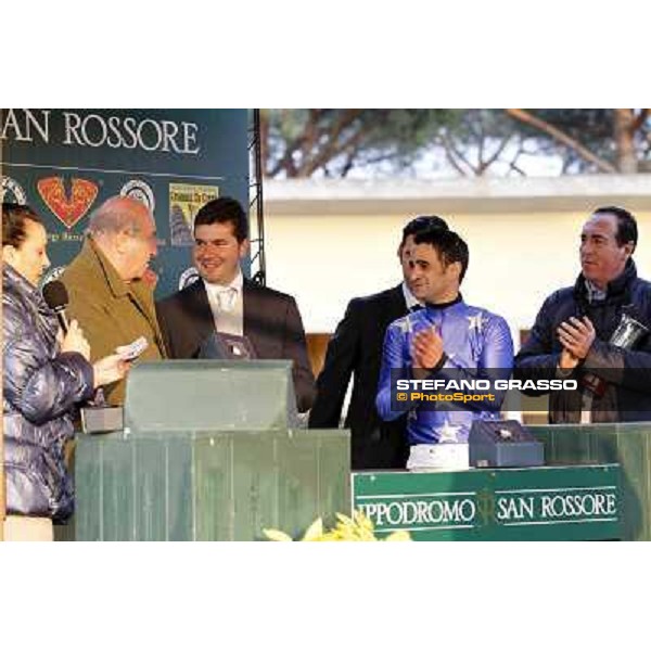 Prize giving for Cash Finance\'s connection after winning the Premio Andreina Pisa - San Rossore racecourse, 4th march 2012 ph.Stefano Grasso