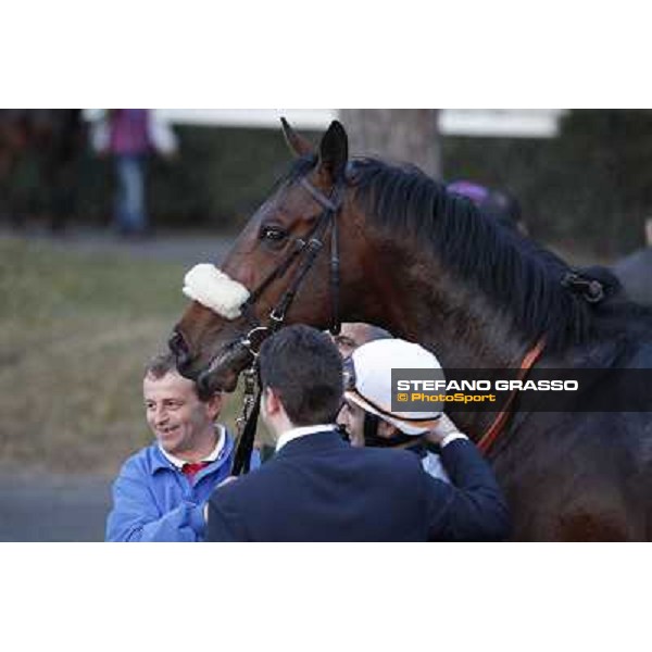 Marshade, Stefano Botti and Fabio Branca after winning the Premio Federico Regoli Pisa - San Rossore racecourse, 4th march 2012 ph.Stefano Grasso