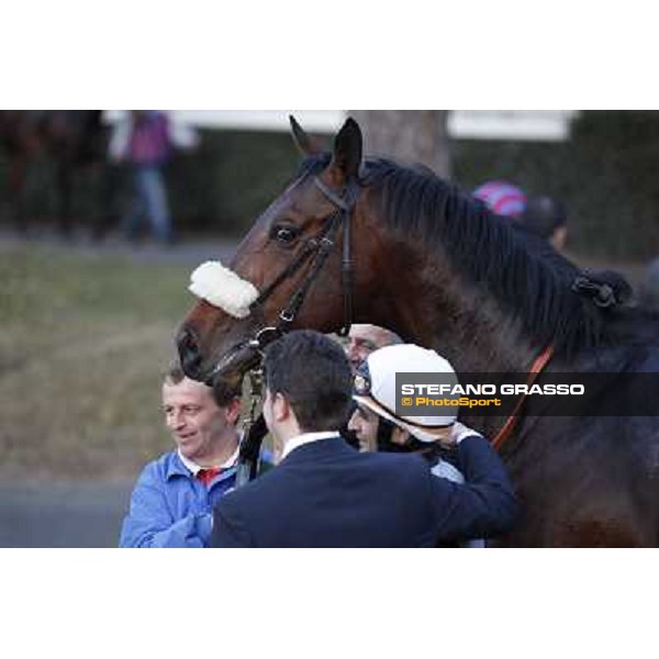 Marshade, Stefano Botti and Fabio Branca after winning the Premio Federico Regoli Pisa - San Rossore racecourse, 4th march 2012 ph.Stefano Grasso