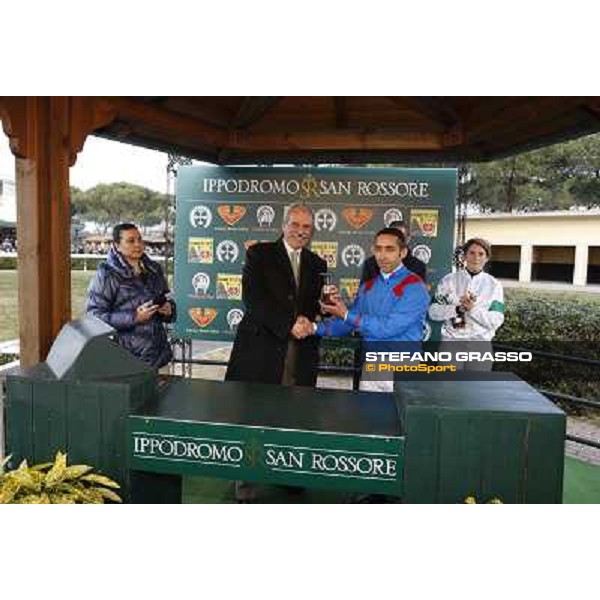 Prize giving for De Paola Federico Pisa - San Rossore racecourse, 4th march 2012 ph.Stefano Grasso