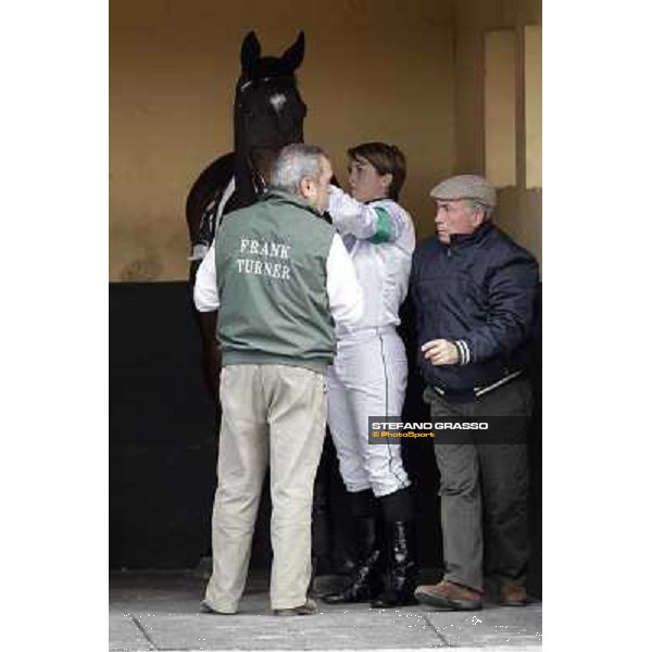 Maria Moneta preparing Prince Apollo Pisa - San Rossore racecourse, 4th march 2012 ph.Stefano Grasso