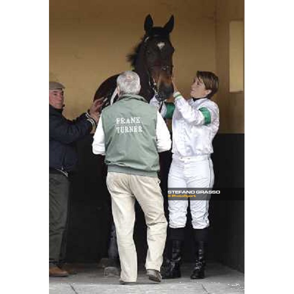 Maria Moneta preparing Prince Apollo Pisa - San Rossore racecourse, 4th march 2012 ph.Stefano Grasso