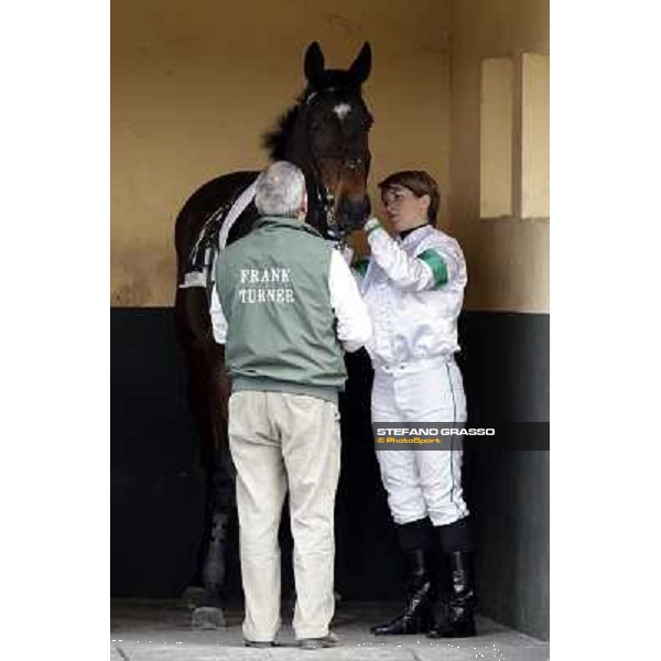 Maria Moneta preparing Prince Apollo Pisa - San Rossore racecourse, 4th march 2012 ph.Stefano Grasso