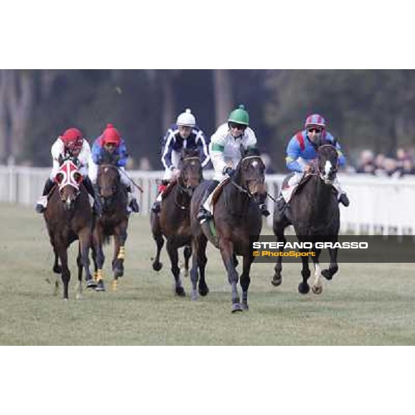 Maria Moneta on Prince Apollo wins the Premio S.I.R.E. - 2nd Laghat (at right) Pisa - San Rossore racecourse, 4th march 2012 ph.Stefano Grasso