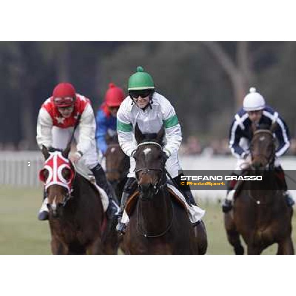 Maria Moneta on Prince Apollo wins the Premio S.I.R.E. Pisa - San Rossore racecourse, 4th march 2012 ph.Stefano Grasso