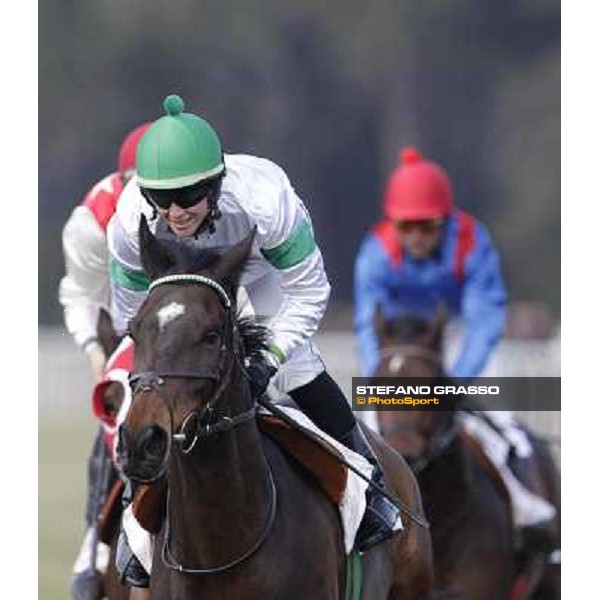 Maria Moneta on Prince Apollo wins the Premio S.I.R.E. Pisa - San Rossore racecourse, 4th march 2012 ph.Stefano Grasso