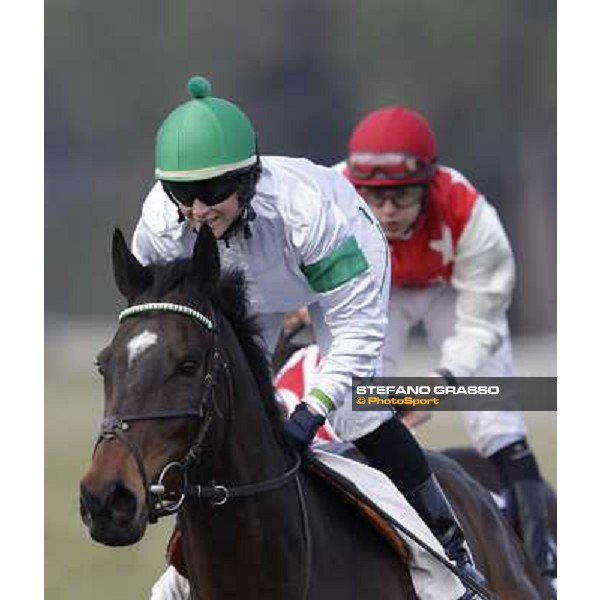 Maria Moneta on Prince Apollo wins the Premio S.I.R.E. Pisa - San Rossore racecourse, 4th march 2012 ph.Stefano Grasso