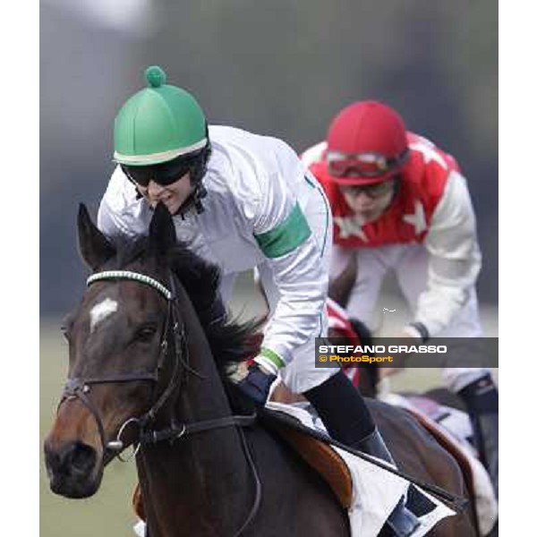 Maria Moneta on Prince Apollo wins the Premio S.I.R.E. Pisa - San Rossore racecourse, 4th march 2012 ph.Stefano Grasso