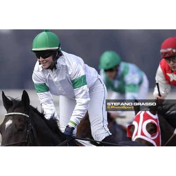 Maria Moneta on Prince Apollo wins the Premio S.I.R.E. Pisa - San Rossore racecourse, 4th march 2012 ph.Stefano Grasso