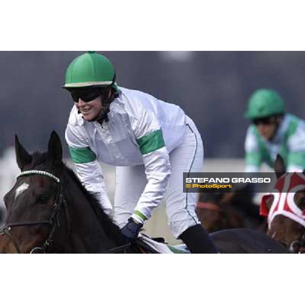 Maria Moneta on Prince Apollo wins the Premio S.I.R.E. Pisa - San Rossore racecourse, 4th march 2012 ph.Stefano Grasso