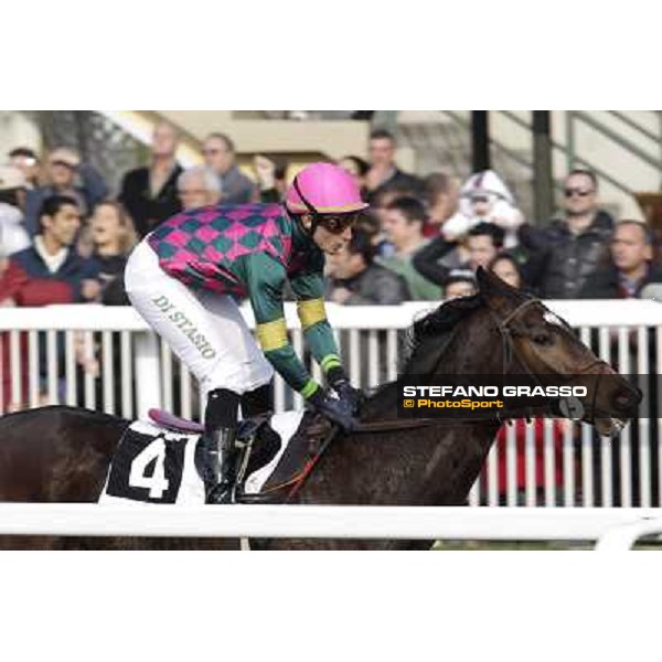 Cristiano di Stasio on Paso Lungo wins the Premio Thomas Rook Pisa - San Rossore racecourse, 4th march 2012 ph.Stefano Grasso