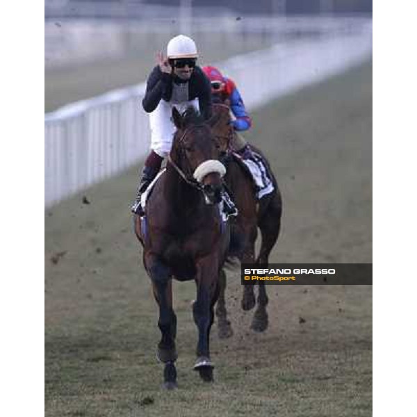 Fabio Branca on Marshade wins the Premio Federico Regoli Pisa - San Rossore racecourse, 4th march 2012 ph.Stefano Grasso